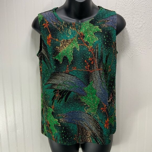 VINTAGE 80’s N Touch sleeveless blouse - Picture 1 of 6